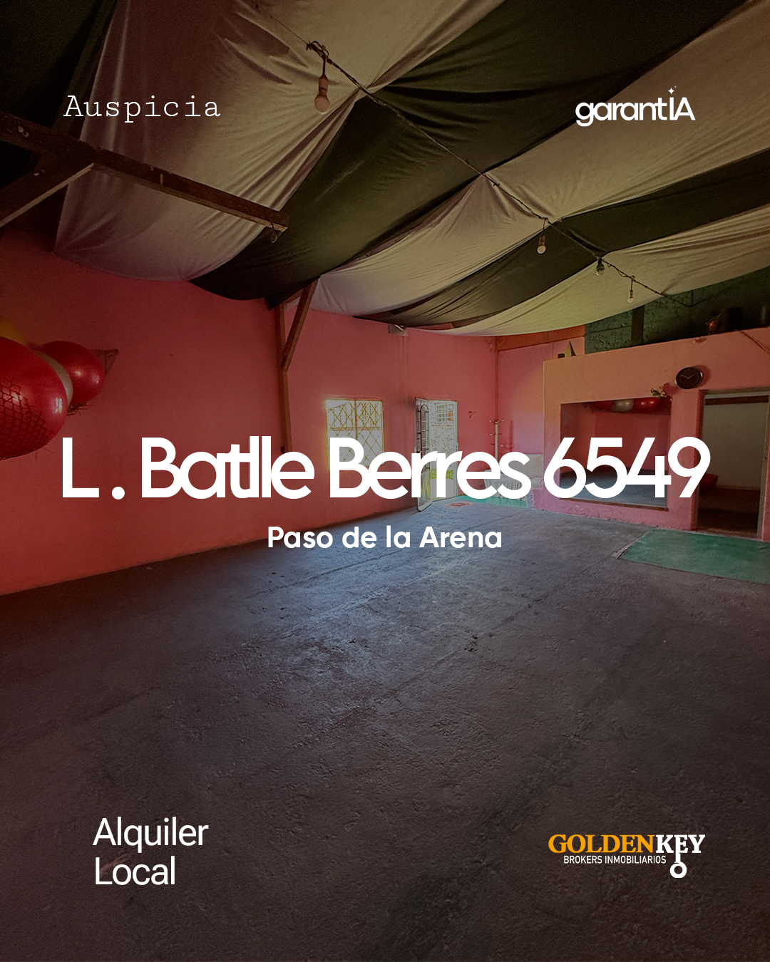 Alquiler Local Comercial o Salón en Paso de la Arena