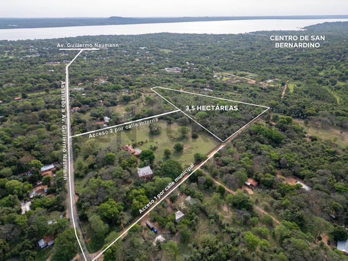 EN VENTA 3,5 HECTÁREAS CON VISTA AL LAGO YPACARAÍ — SAN BERNARDINO — foto 3