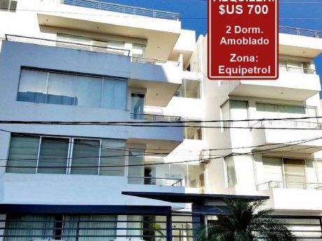 Alquiler: $us. 700 - Zona: Equipetrol - 2 Dormitorios Amoblado