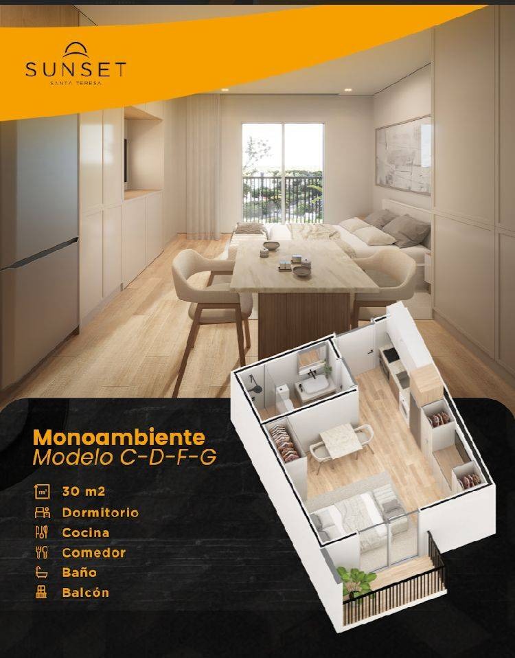 VENDO DEPARTAMENTO MONOAMBIENTE — foto 2