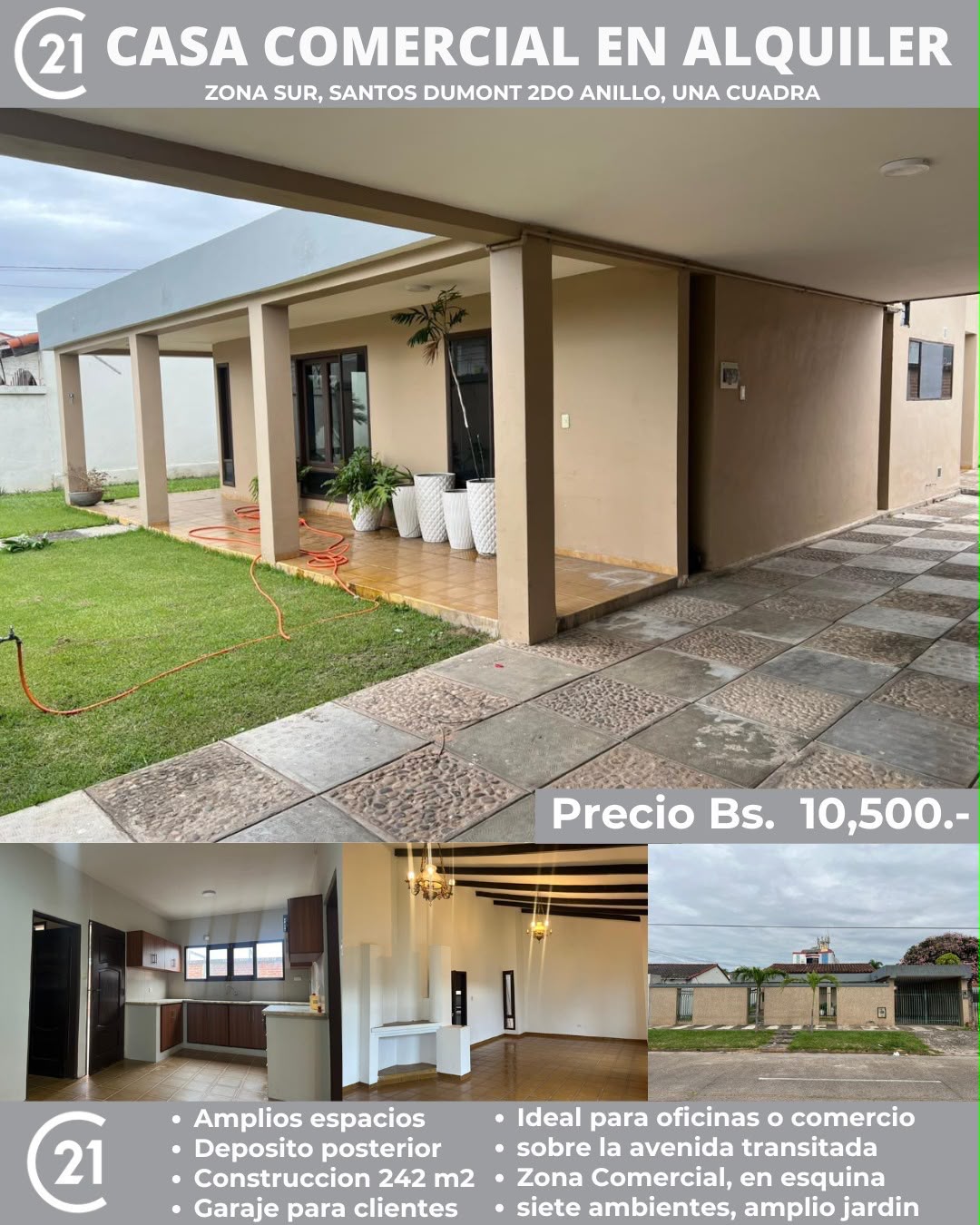 Casa en alquiler en Sur