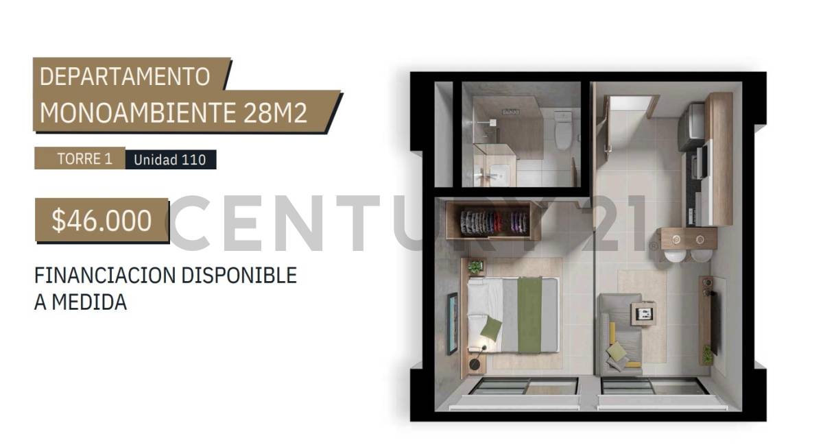 VENTA Departamento en pozo, EDIFICIO ZUBA PLAZA — foto 3