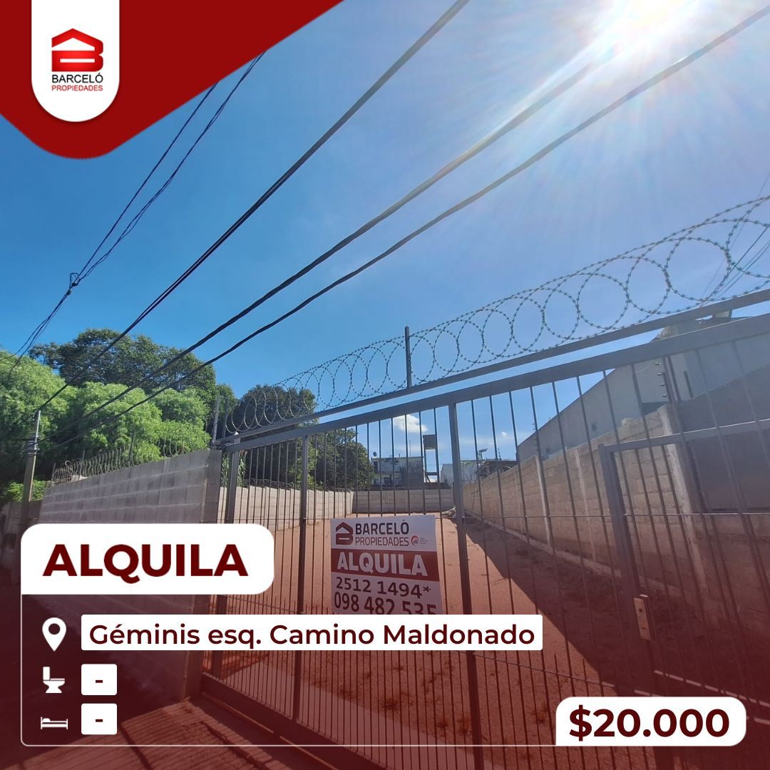 Terreno en alquiler de 600m2 ubicado en Punta Rieles