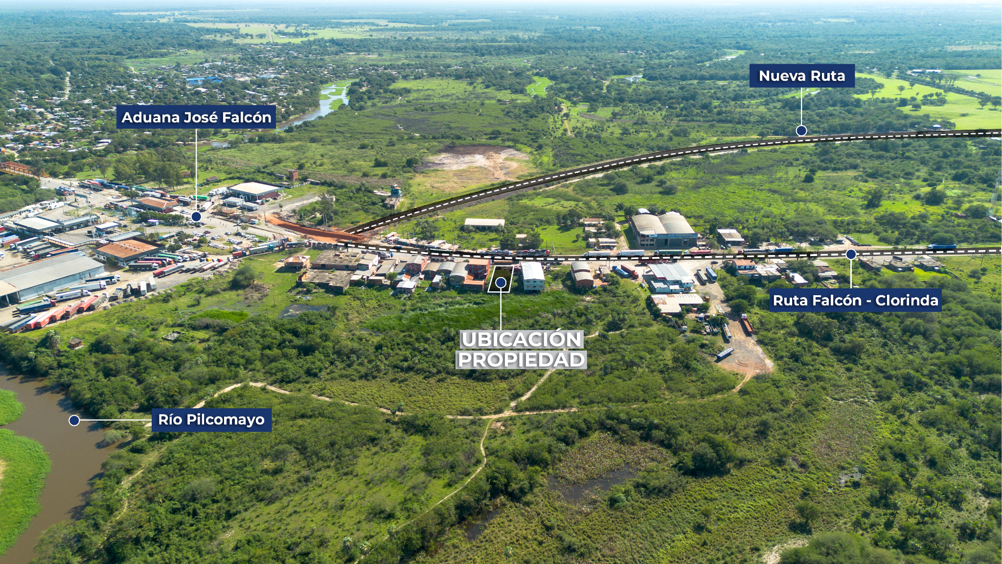 En venta Terreno a metros de la Aduana Jose Falcon — foto 2