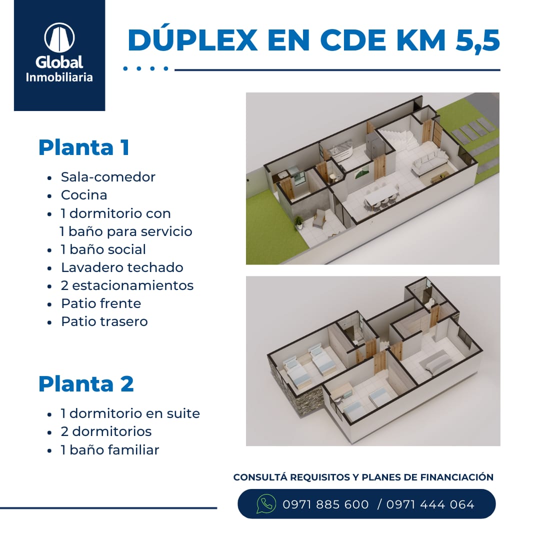 VENDO DÚPLEX EN CIUDAD DEL ESTE - KM 5,5 SAN ISIDRO — foto 2