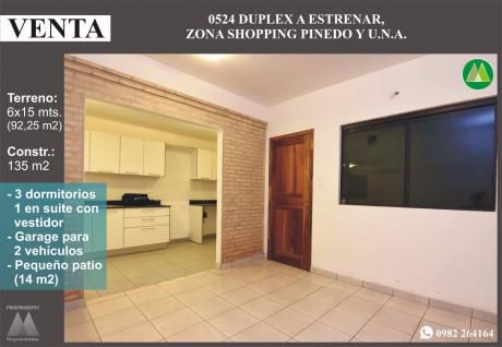 0524 Duplex A Estrenar, Zona Shopping Pinedo