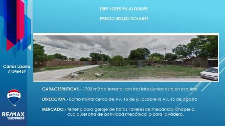 Hermosa Y Amplio Lote Para Negocio En Alquiler