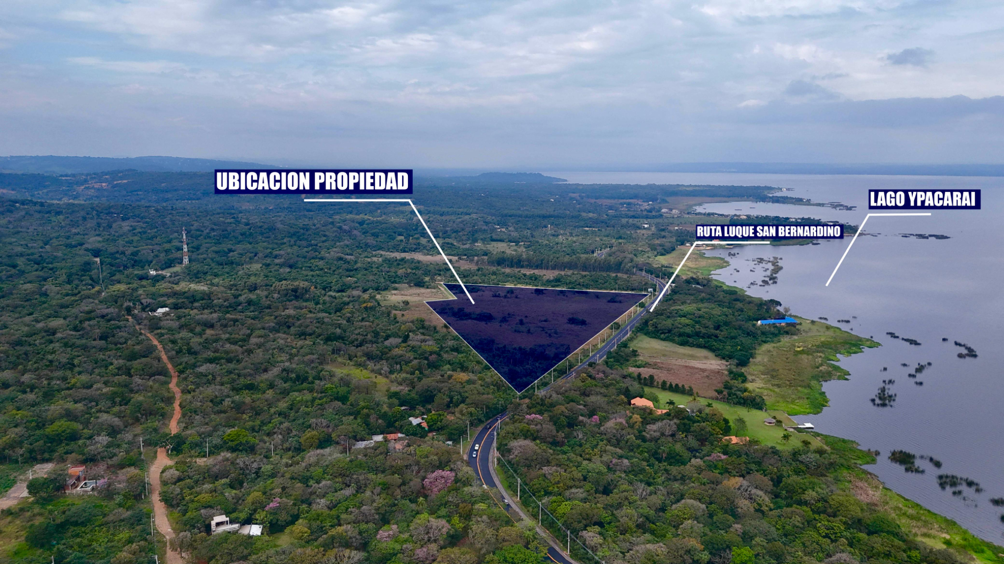 6 Ha sobre Ruta Luque – San Bernardino | 390 m de frente | Frente al Lago — foto 3