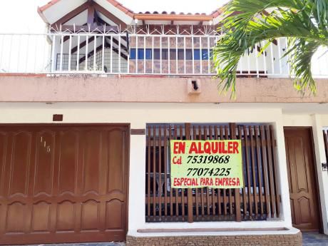 Hermosa Y Amplia Casa En Alquiler Ideal Para Empresa, Zona Del 2do Anillo