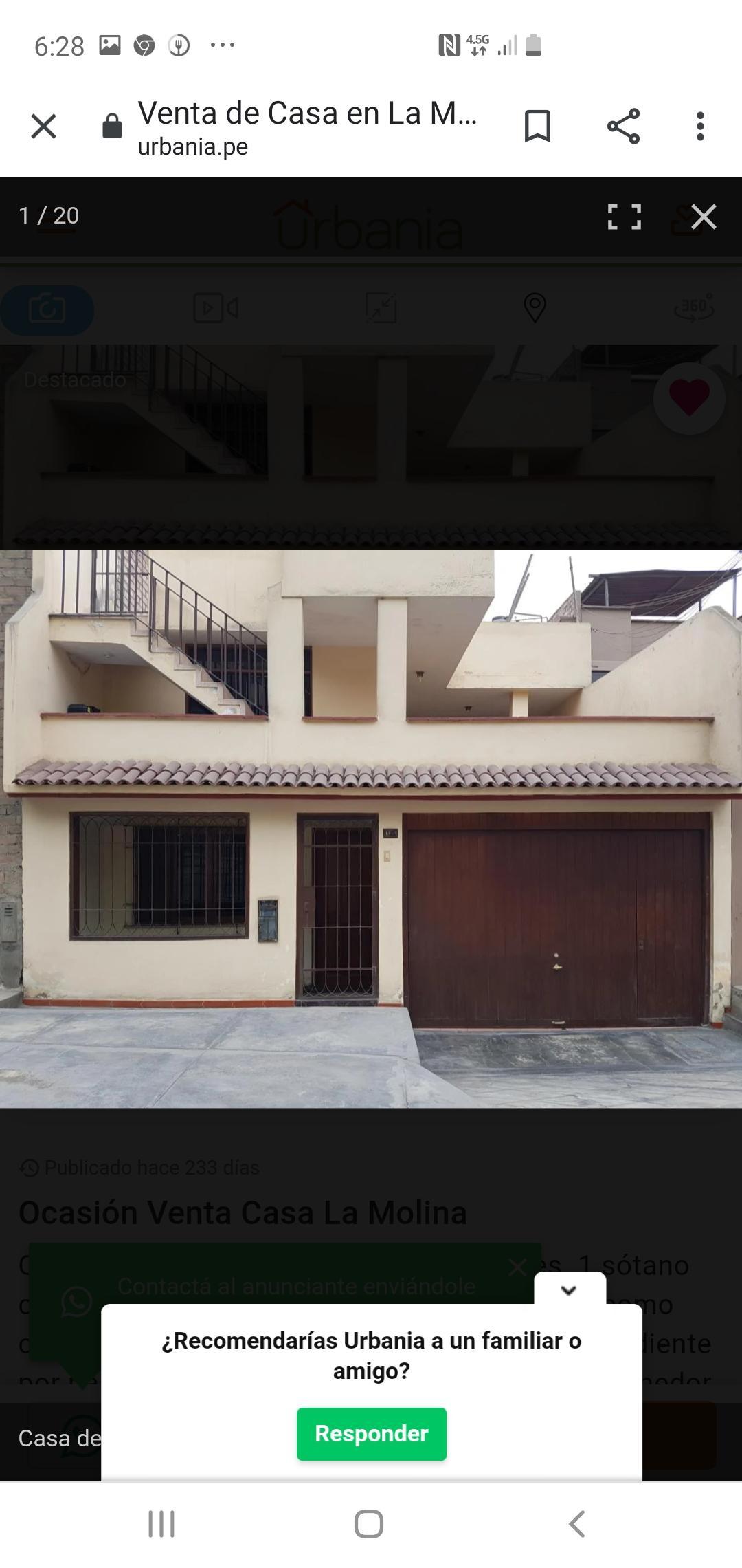 Casa en venta en La Molina