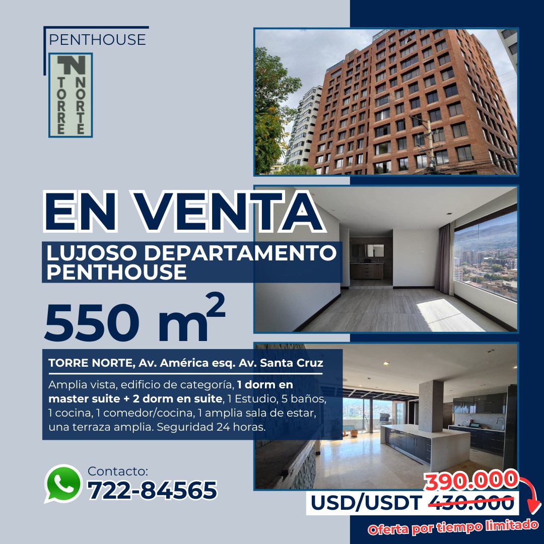 Departamento en venta en Norte