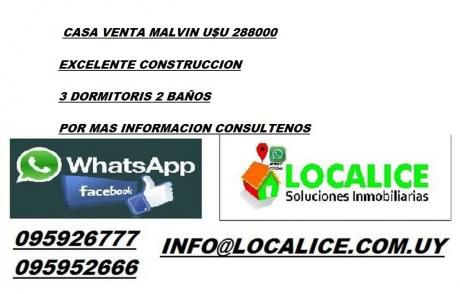 Venta Casa Malvin