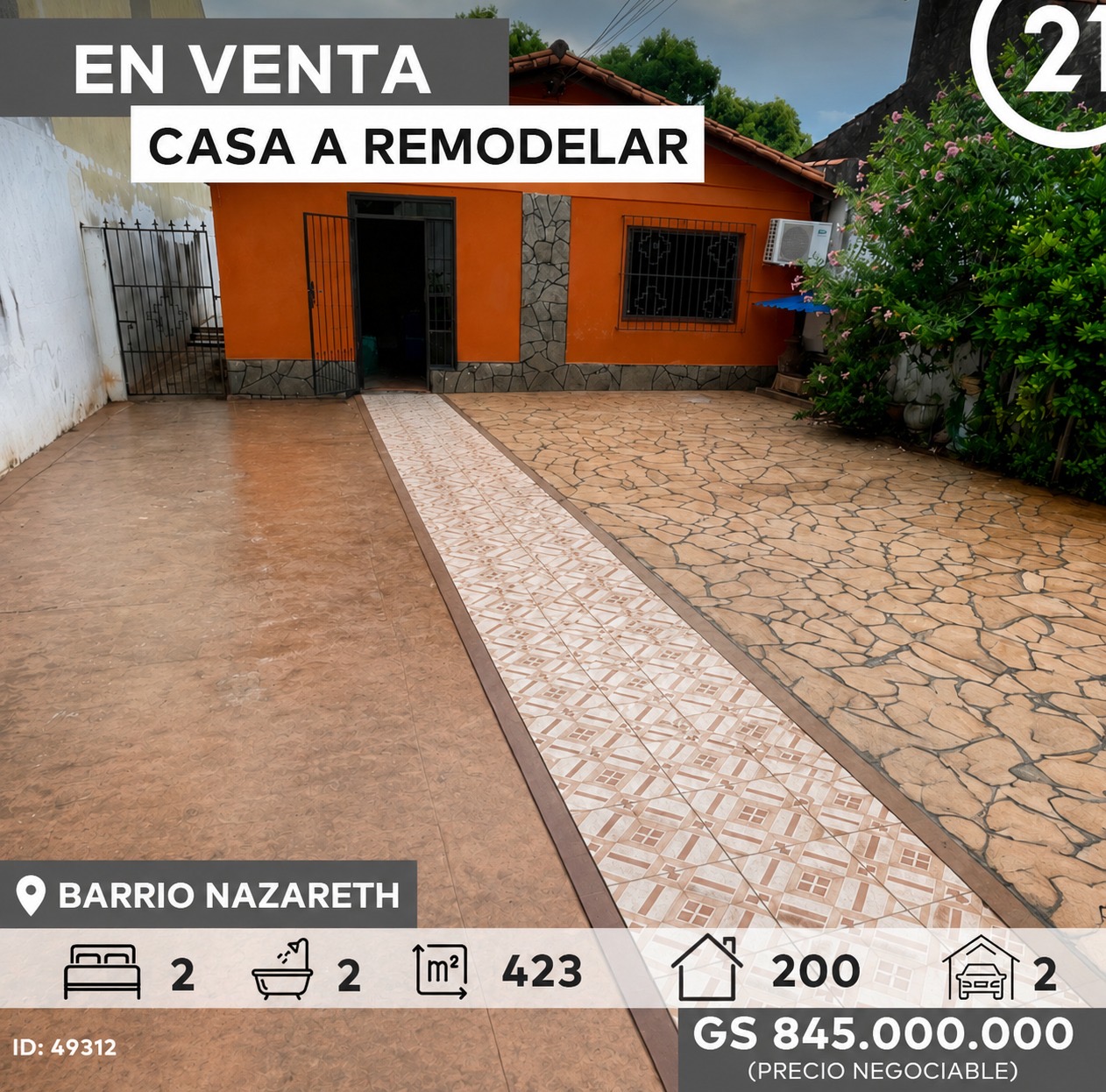 Departamento en venta bajo precio de mercado en Nazareth