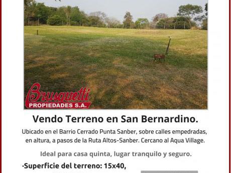 Vendo Terreno En San Bernardino!!