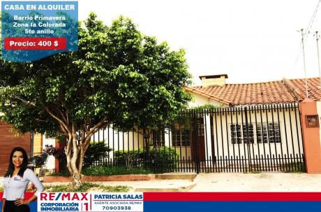 Casa En Alquiler 400 4us.