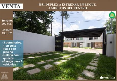 0831 Duplex A Estrenar En Luque, A Minutos Del Centro