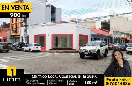 Céntrico Local Comercial Con Blindex A La Calle