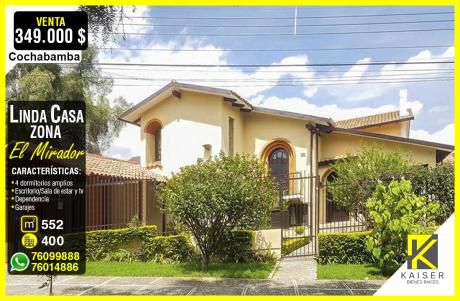Linda Casa En Venta En Cochabamba