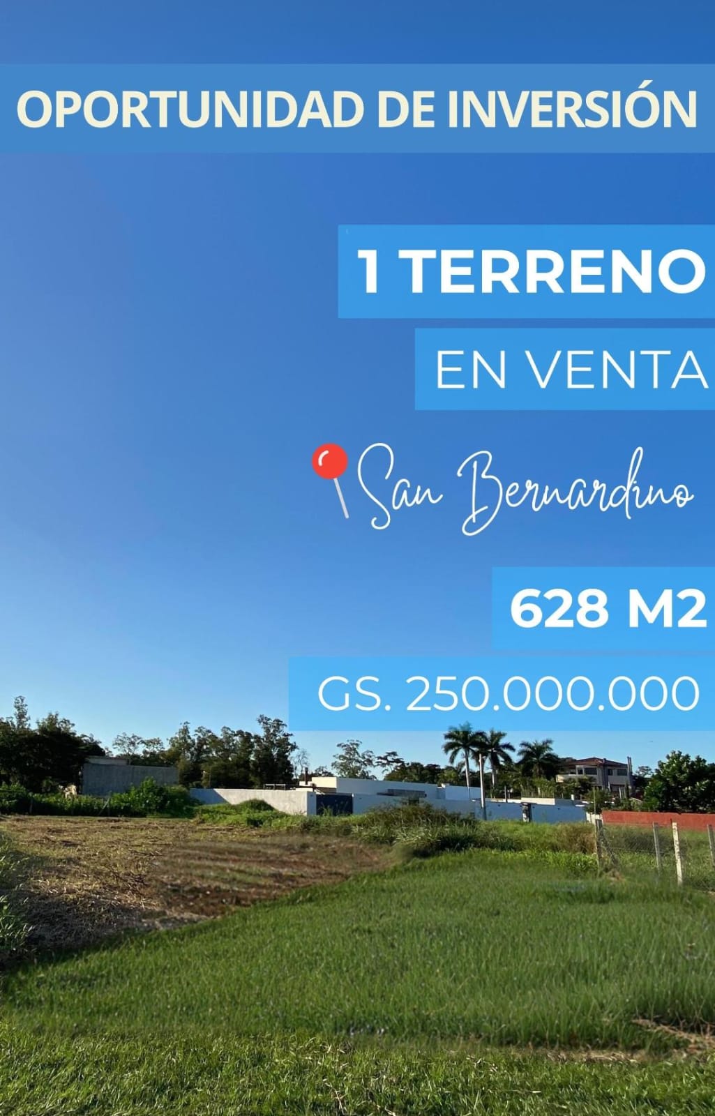 EN VENTA - TERRENO FRENTE AL LAGO EN SAN BERNARDINO — foto 2