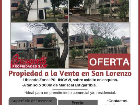 Vendo Propiedad En San Lorenzo!!