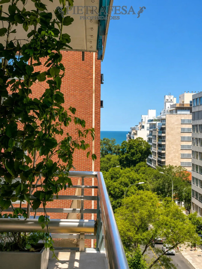 Apartamento en alquiler, monoambiente, 1 baño, terraza. Punta Carretas. · Foto 4