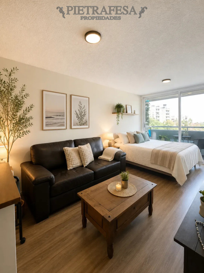 Apartamento en alquiler, monoambiente, 1 baño, terraza. Punta Carretas. · Foto 10