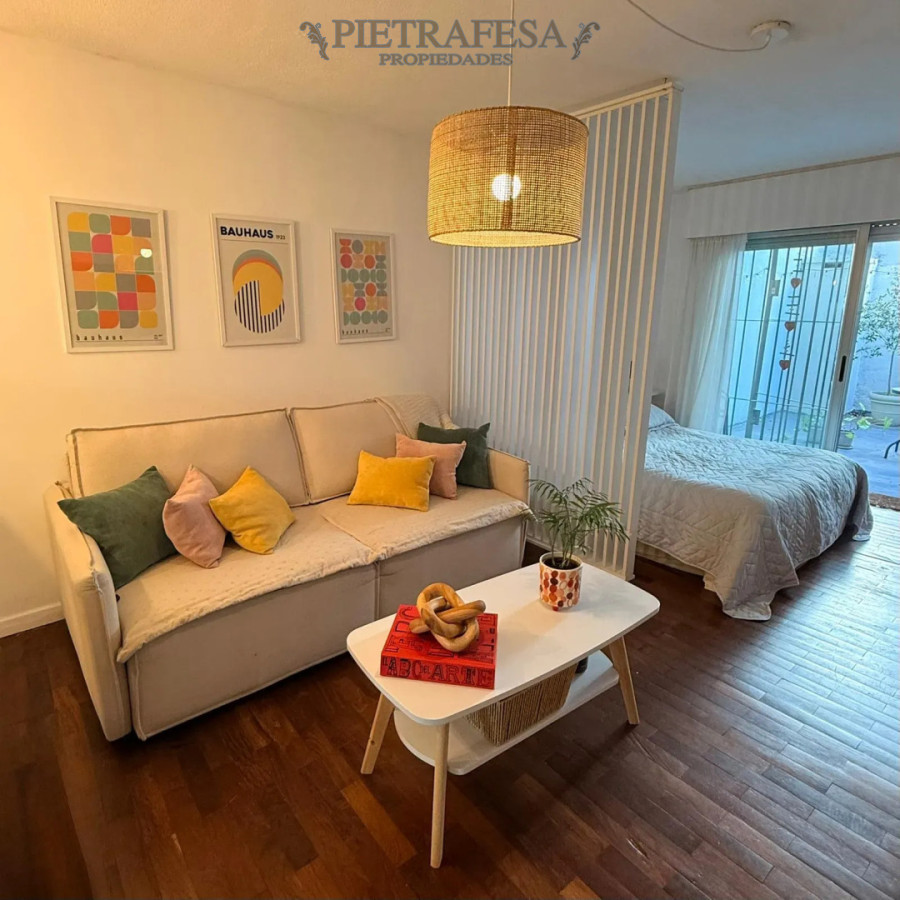 Apartamento en alquiler, monoambiente, 1 baño, patio, garaje. Punta Carretas. · Foto 1