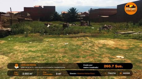 Lote De Terreno Sobre 2033 M2 Próximo Av. Panamericana