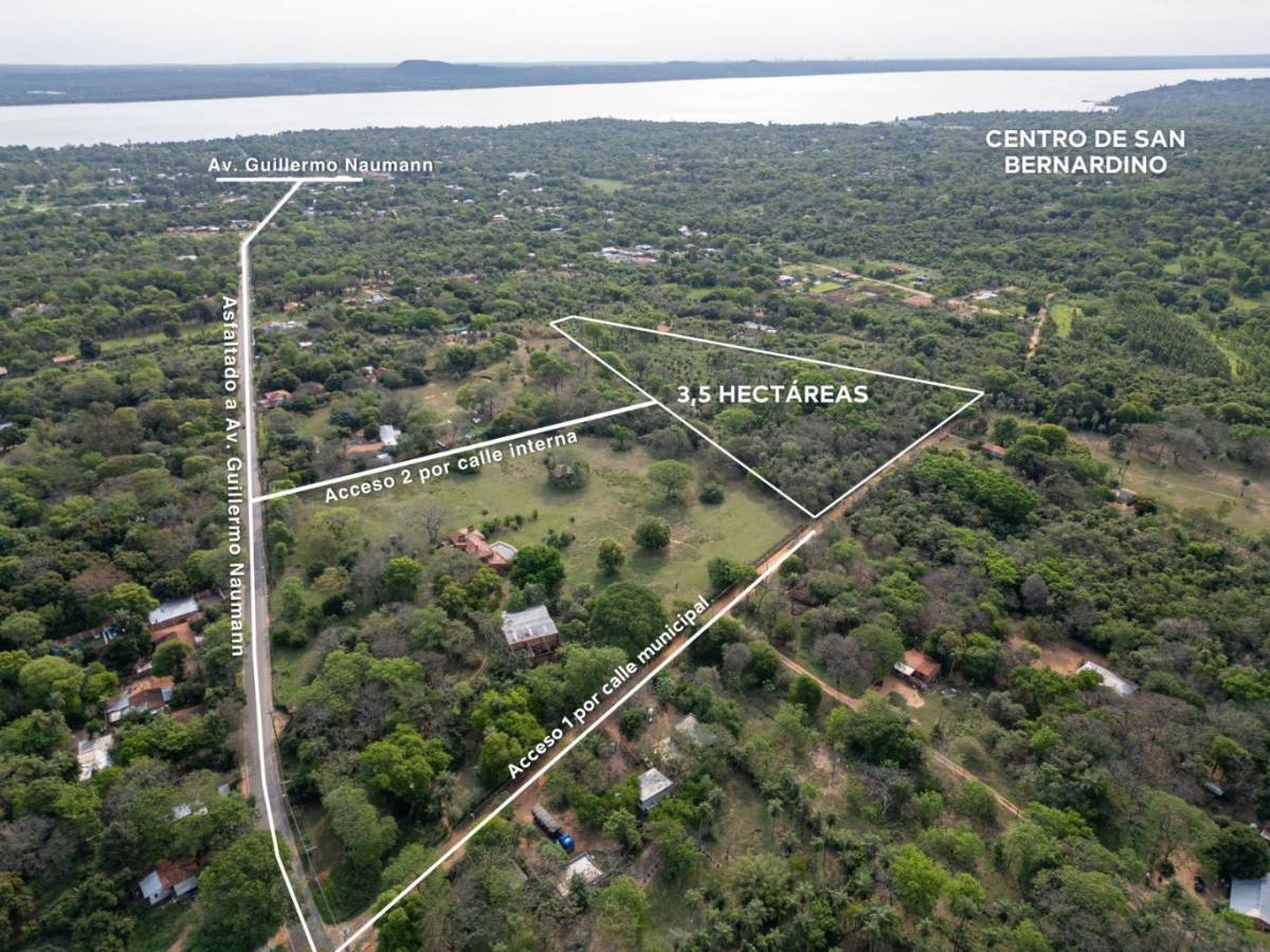 3,5 HECTÁREAS CON VISTA AL LAGO YPACARAÍ — SAN BERNARDINO — foto 3