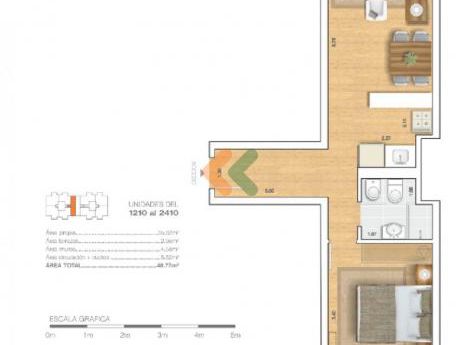 Apartamento A Estrenar En Palermo. Edificio Estrellas Del Sur T25