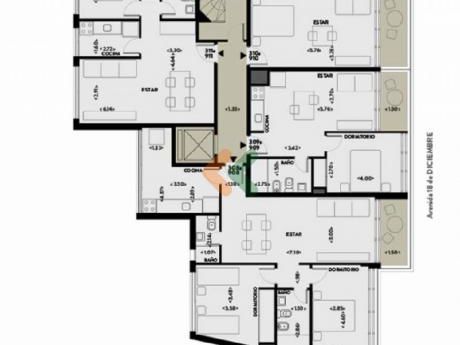 Excelente Apartamento De 1 Dormitorio En Malvin
