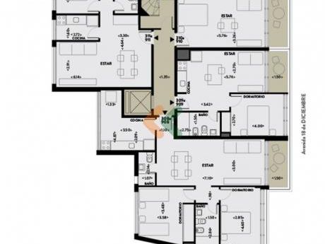 Apartamento 1 Dormitorio A Estrenar! Edificio Torre Arenas, Zona Malvin