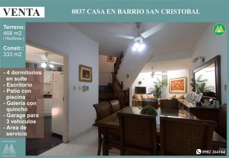0837 Residencia En Barrio San Cristóbal