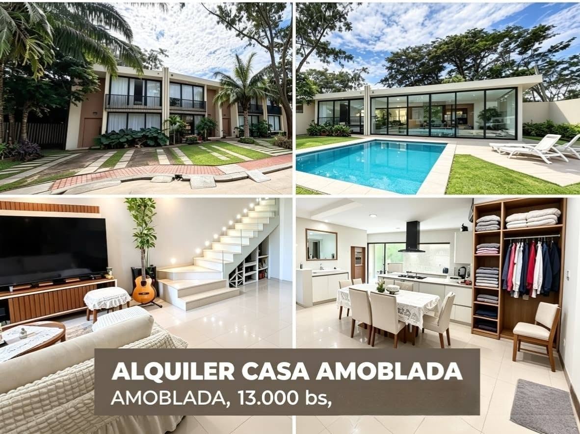 Casa en alquiler en Urubó