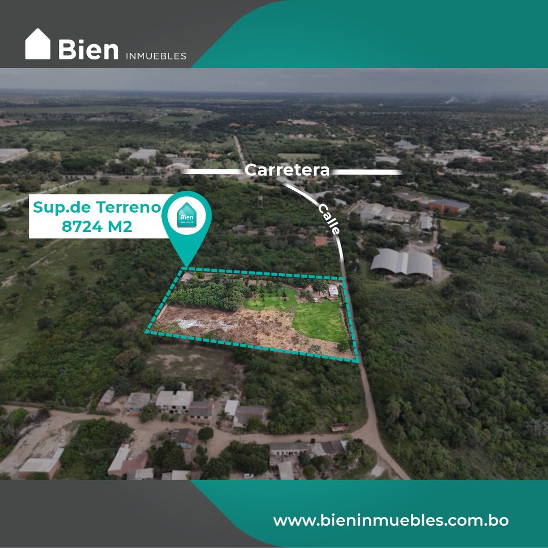 Atención Inversionistas Terreno En Venta Entrada A Mapaizo...Vía Cotoca