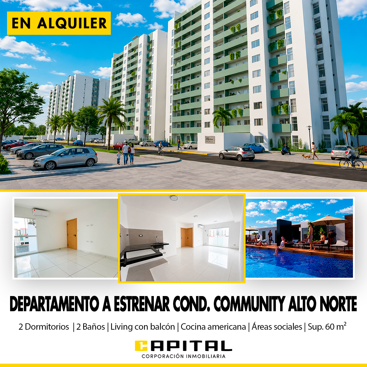 Departamento en alquiler en Norte