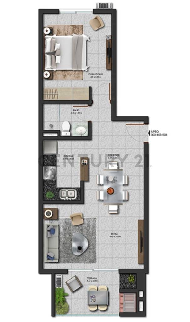 EN VENTA DEPARTAMENTO MONOAMBIENTE EDIFICIO MANANTIALES ITURBE — foto 2