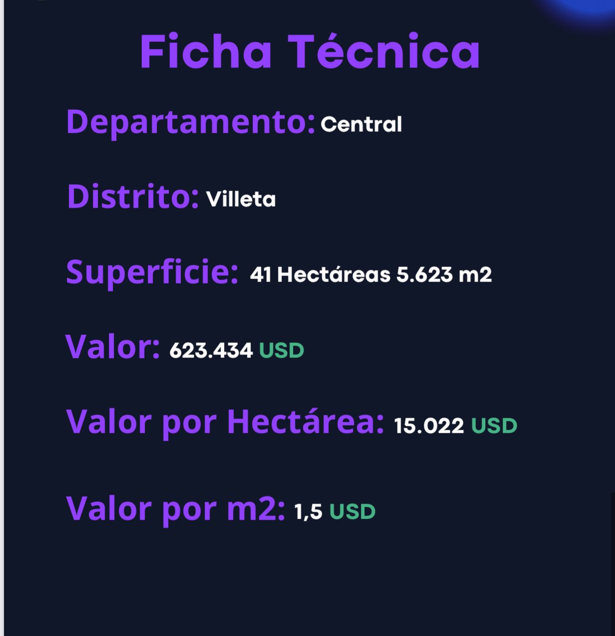 VENDO IMPORTANTE PROPIEDAD EN LA CIUDAD DE VILLETA DE 41 HECTÁREAS — foto 2