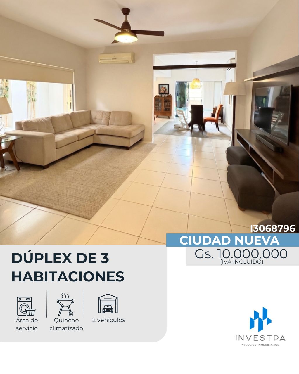 Dúplex en alquiler en Ciudad Nueva, Asunción — foto 2