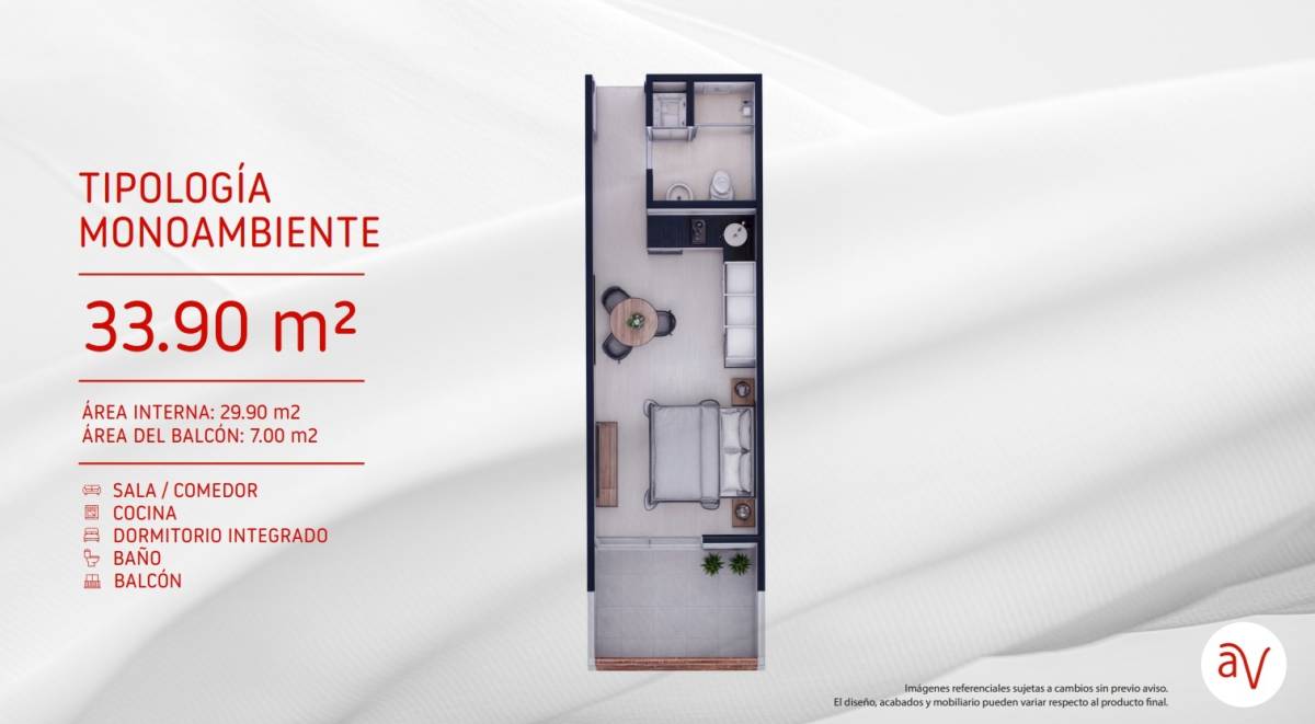 Vendo Departamento Monoambiente En Pozo Altavida Norte Limpio — foto 2