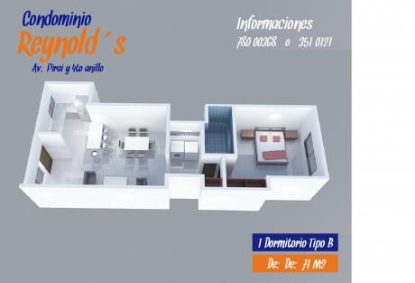 Departamento De 1 Dormaitorio A Estrenar 71 M2