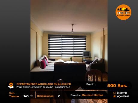 Departamento Amoblado En Alquiler Próximo Al Prado