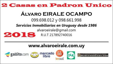 2 Casas En Esquina Padron Unico