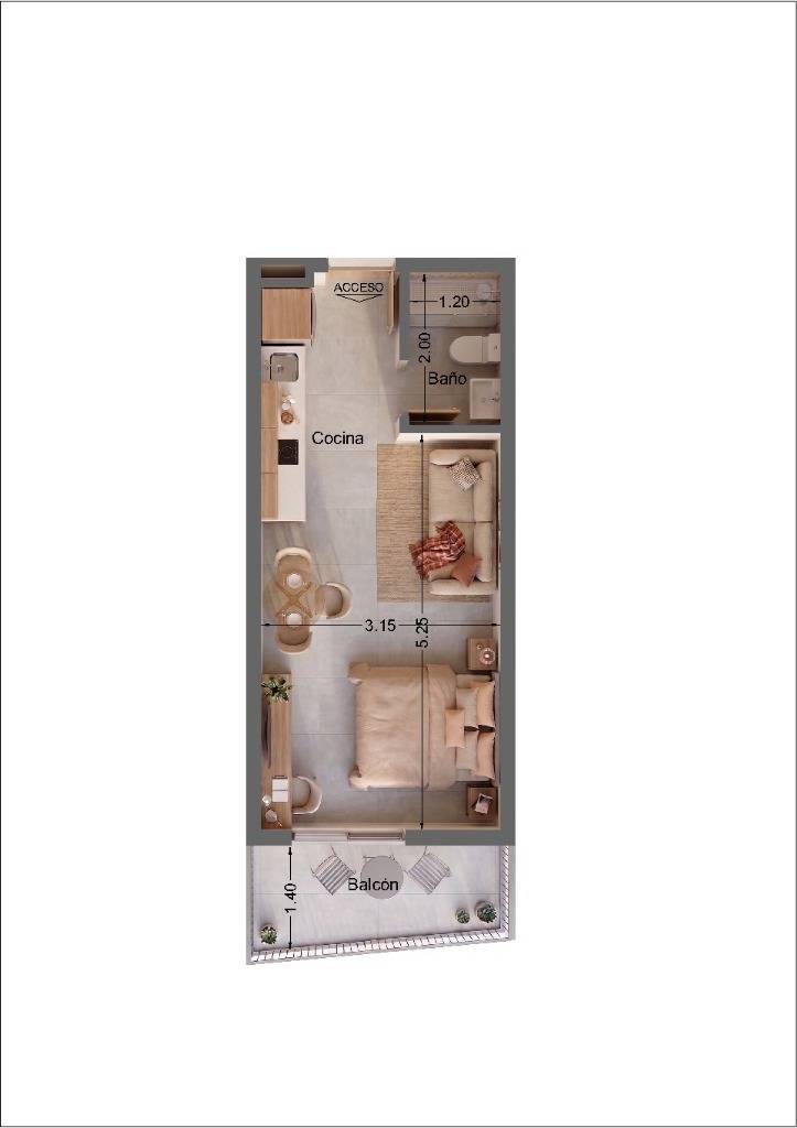 VENDO MONOAMBIENTE EN POZO ZONA CIT — foto 3