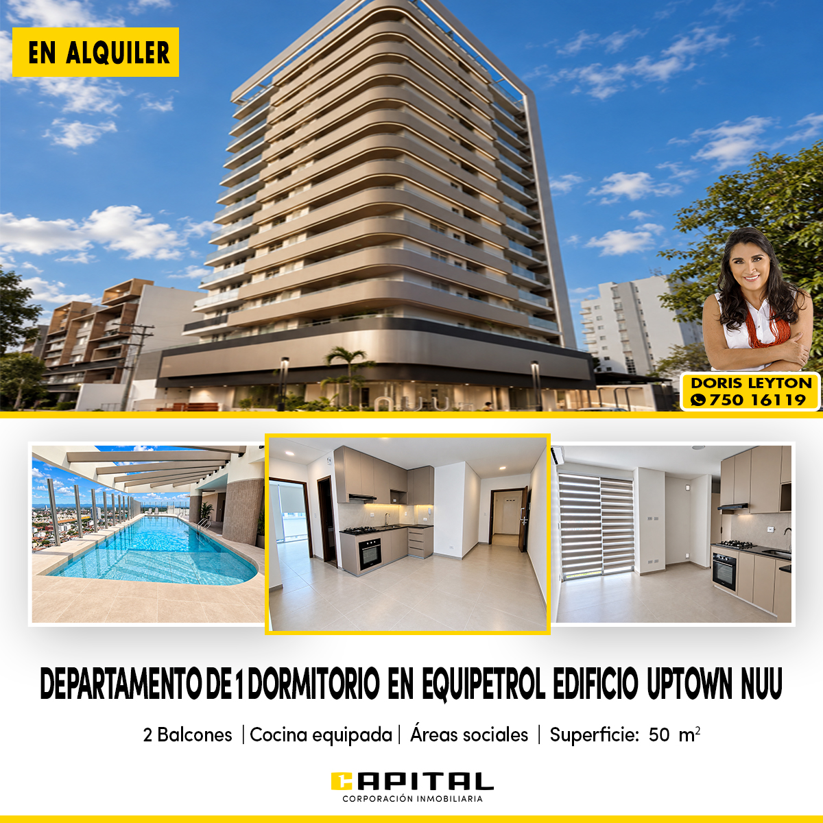 Departamento en alquiler en Equipetrol