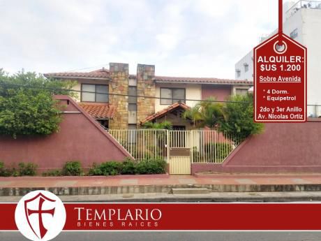 Alquiler: $us 1.200 Zona Equipetrol - Sobre Av. Nicolas Ortiz
