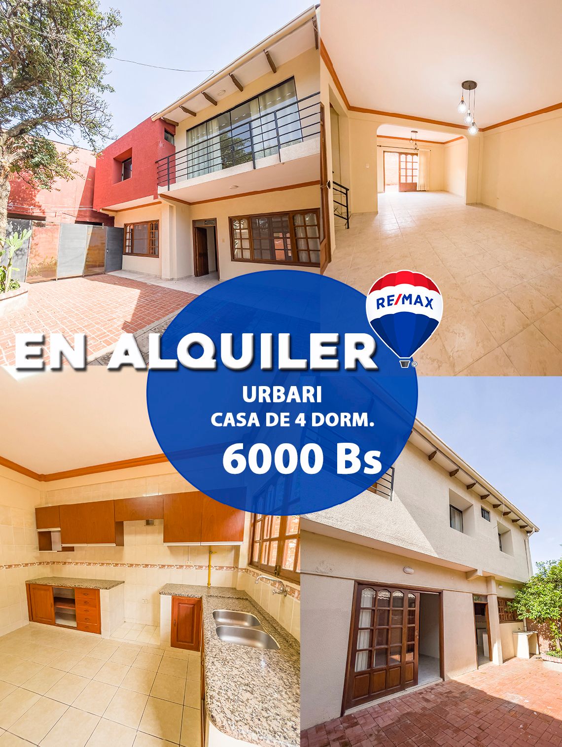 Casa en alquiler en Sur