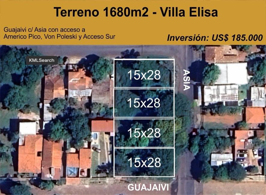 Venta De Cuatro Terrenos En Villa Elisa — foto 2