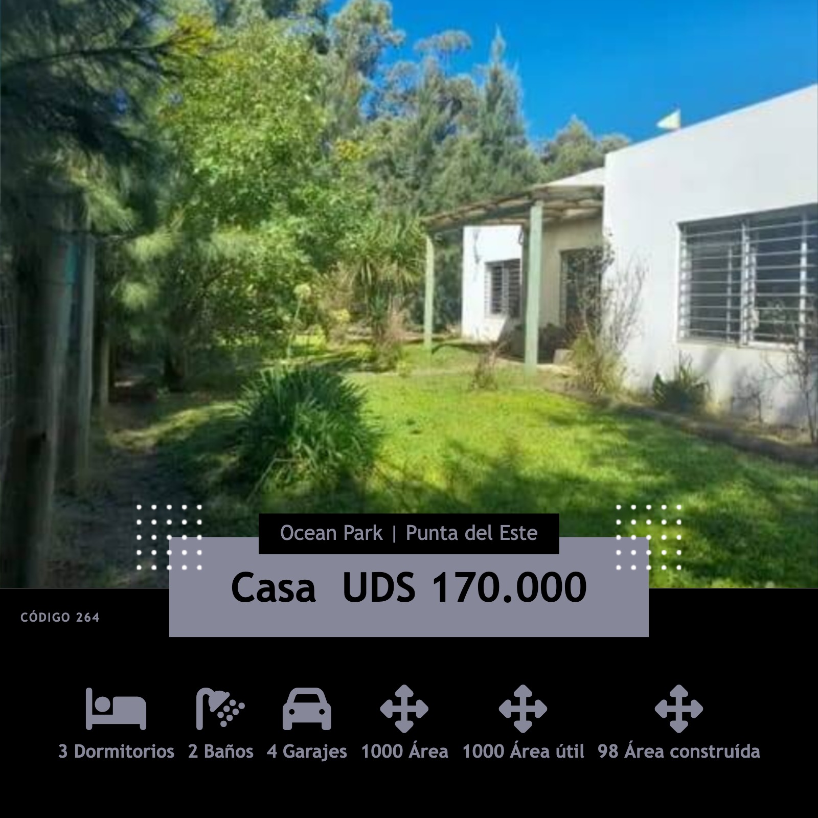 Casa en venta en Punta Ballena
