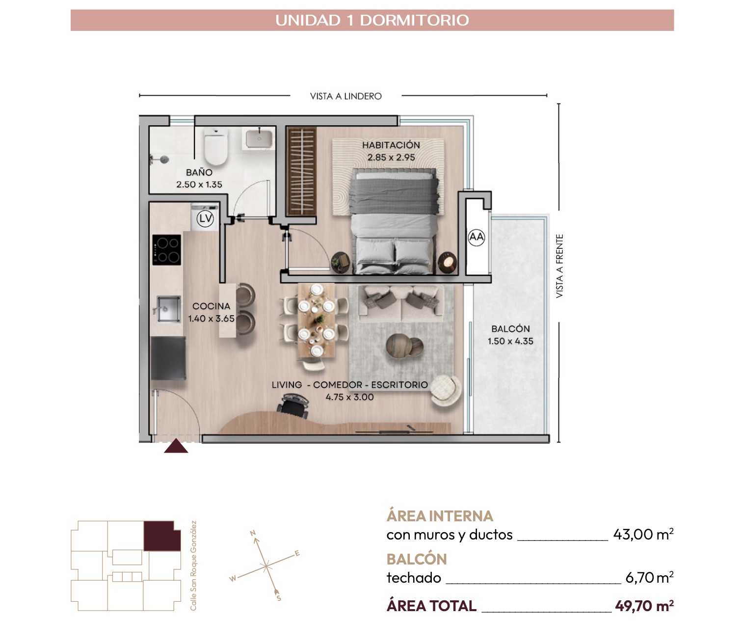 En Venta Departamento De Un Dormitorio En Recoleta — foto 3